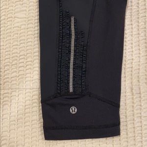 Lululemon Cropped Black Leggings, Size 12